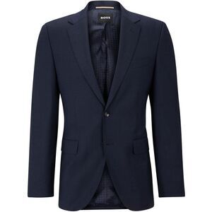 Boss Mens Jeckson Solid Regular Suit Jacket / Blue